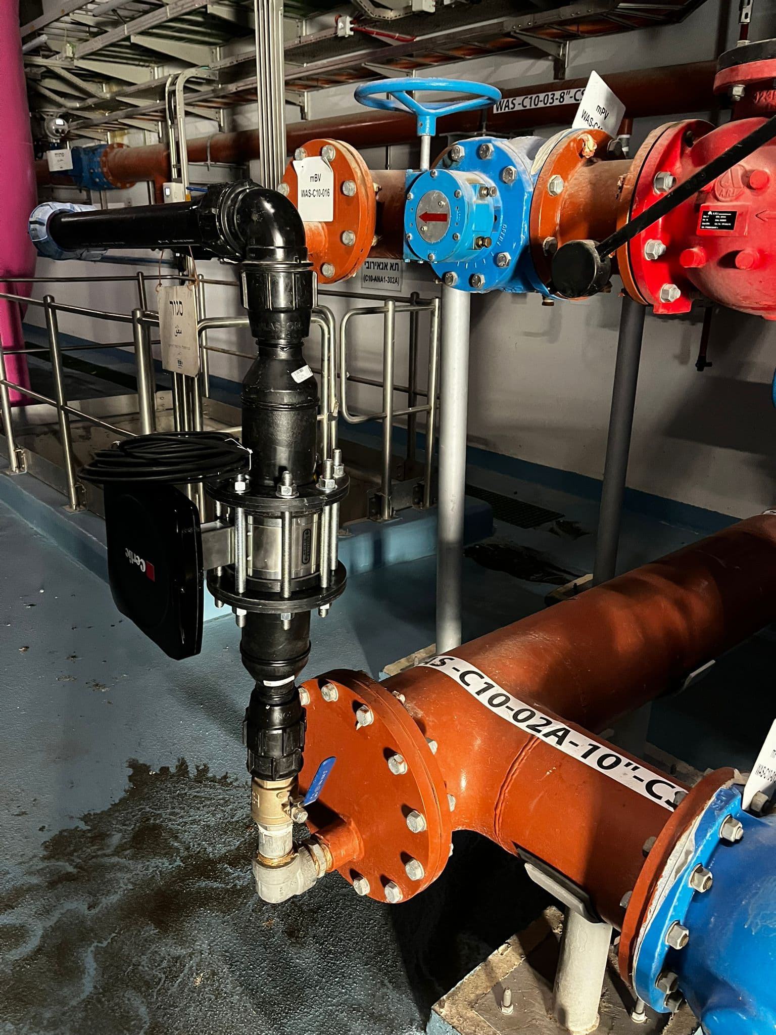 מגופי פרפר ומשאבת מינון